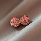 Weight Loss Magnet Earring Zircon Crystal Strong Magnetic