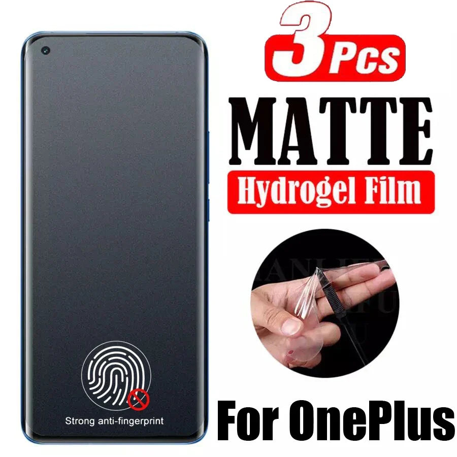 3PCS Matte Hydrogel Film for OnePlus 12 11