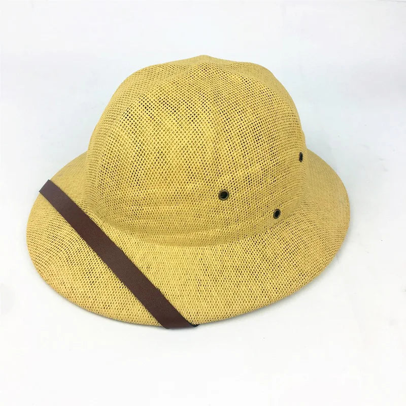 Novelty Men Straw Helmet Pith Sun Hats Men