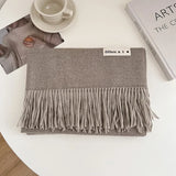 Luxury Brand Wool Scarf For Women Men Solid