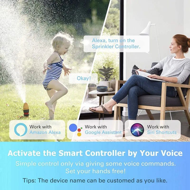 TINO WiFi Smart 8-Zone Sprinkler Controller Garden Watering