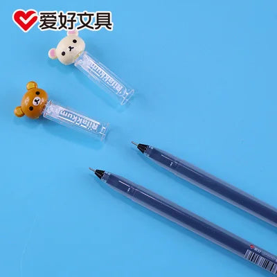 2Pcs AIHAO GP2030 Rilakkuma Gel Pens 0.5mm Fine