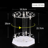 14 Holes 28 Holes Plexiglas Rack Pipette Rotatable