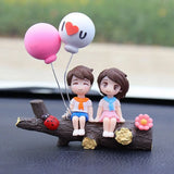 Car Decoration Cartoon Cute Couples Action Figure Figurines