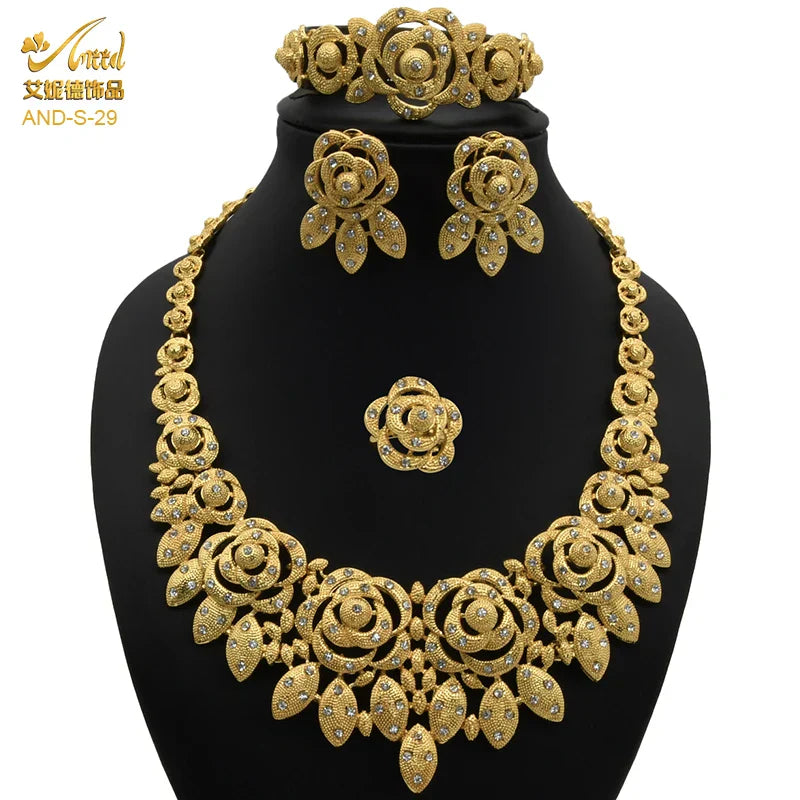 ANIID Indian Jewellery Set Party Wedding Dubai Gold