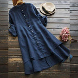 Oversized Cotton Linen Dress for Women Summer Plus