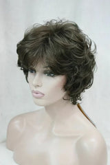 Fashion Short Women‘s Wigs Blonde Brown Black Wig Bob Curly Wigs Real Natural Hair