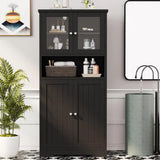 Bathroom cabinet, independent floor standing cabinet with open