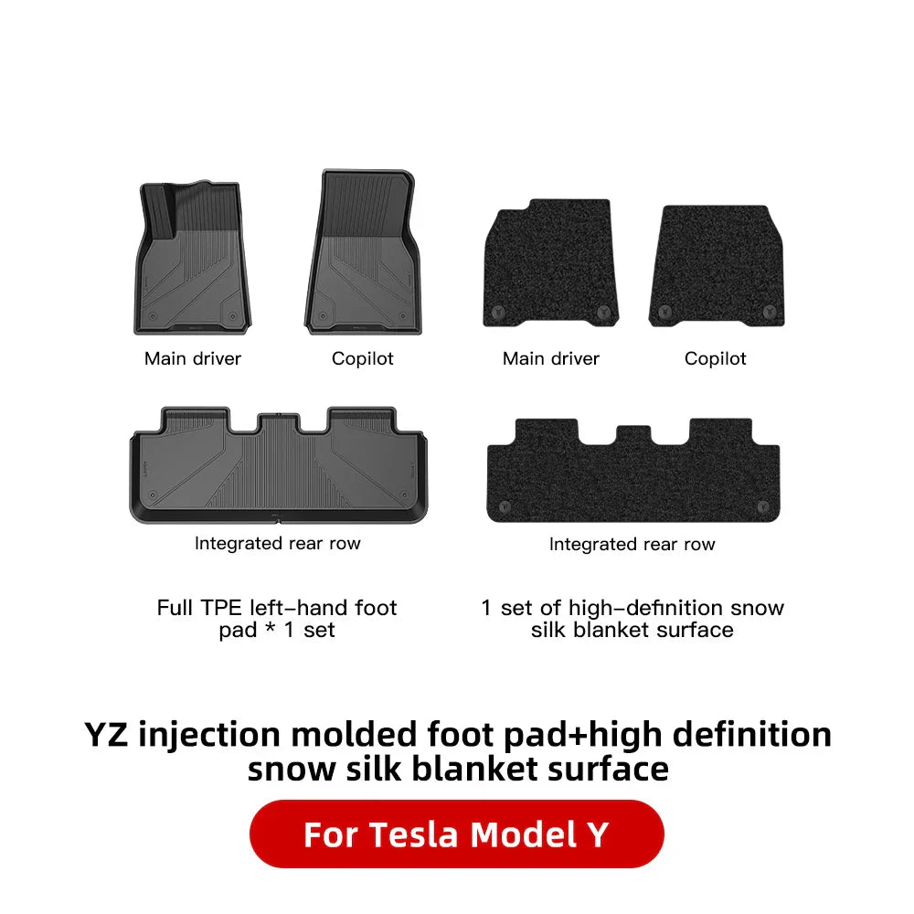 YZ For Tesla Floor Mats Model 3 Y