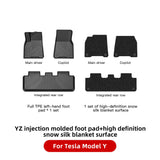 YZ For Tesla Floor Mats Model 3 Y