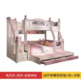 Solid wood bunk beds Two height adjustable beds