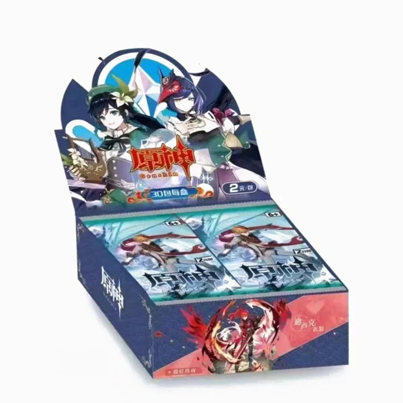 Genshin Impact Cards Anime TCG Game Collection Pack