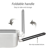 Outdoor Camping Tableware Aluminum Tourist Lunch Box Portable