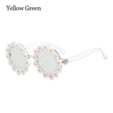 Fashion Retro Daisy Sunglasses for Women Round Flower