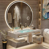 Modern Slate Bathroom Cabinet with Smart Mirror Ceramic