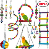 Toys Standing Bell Swing Toy Parrot Bird Combination