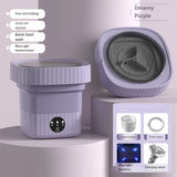 6L Portable Foldable Washing Machine Mini Underwear Sock