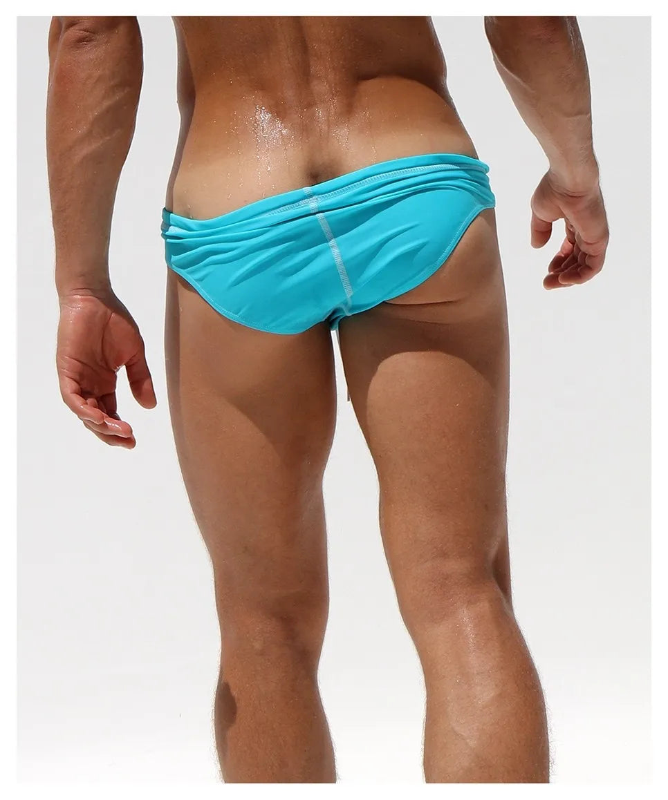 New Hot Sexy Mens Swimsuit Printed Briefs Swimwear