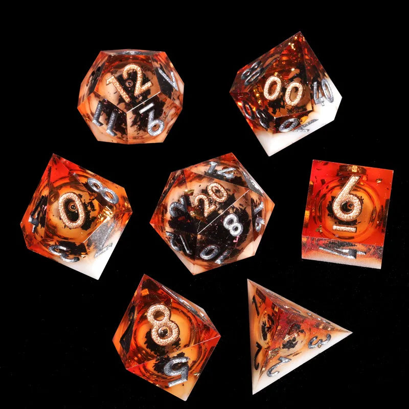 Mini Planet New Design Liquid Core Dice Set