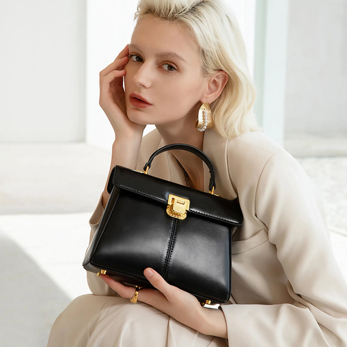 ITAMOOD Genuine Leather Women's Bag Luxury Branded Women's