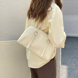 Vintage PU Leather Women Tote Handbag High Quality