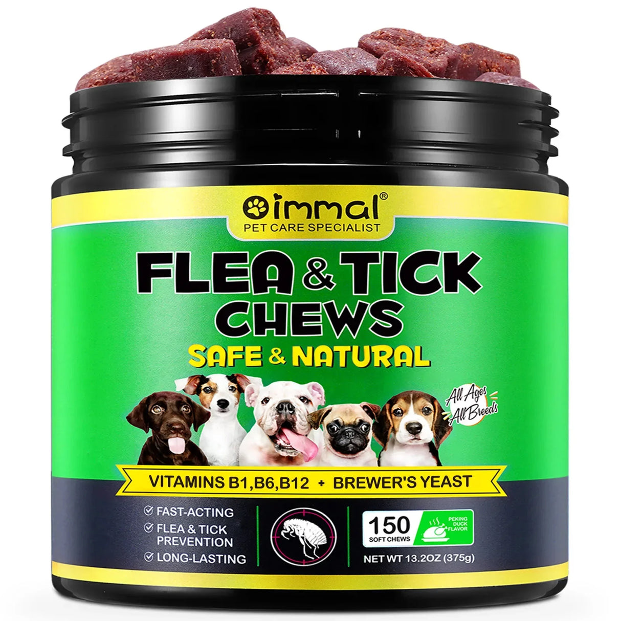 Flea and Tick Prevention for Dogs Chewables Natural