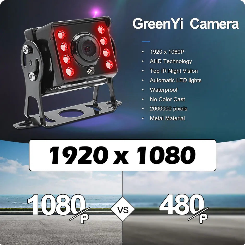 FHD 1920x1080P 10 Inch IPS Screen Truck Bus