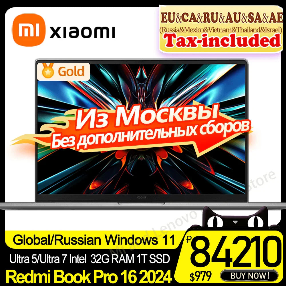 Xiaomi Redmi Book Pro 16 2024 Newest Ultra