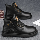 Men's Biker Boot Winter Outdoor Motorcycle Retro Style