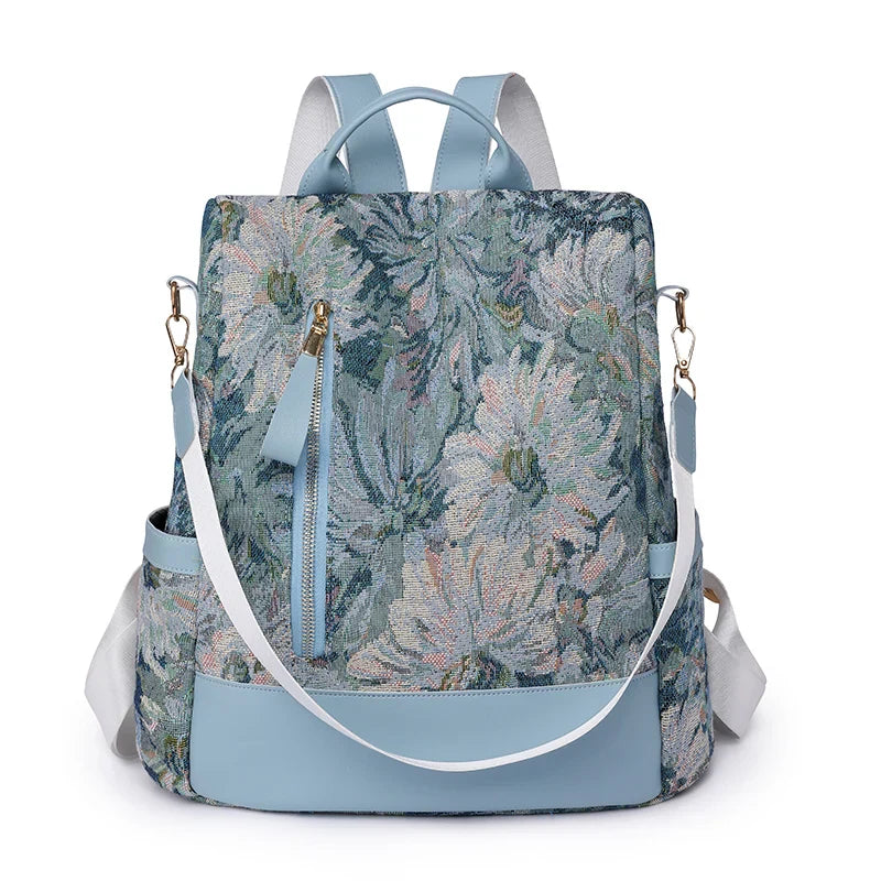 New Multifunction Backpack Women Waterproof Oxford Bagpack Female