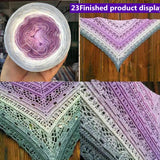 300g Cake Gradient Color Crocheted Shawl Blanket DIY