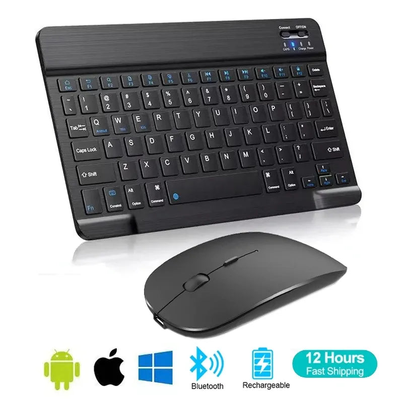 Spanish French Bluetooth Wireless Keyboard Azerty Russian Korean