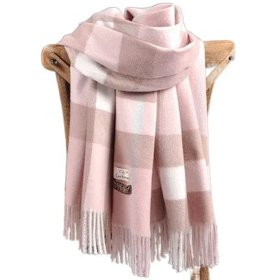 2024 Pamwallymensa Women's Scarf Winter Luxury Brand Tippet
