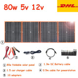 100w Foldable solar panel portable solar charger 12v