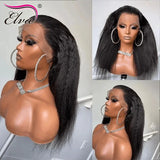 Elva Hair Yaki Straight Human Hair Wigs 360