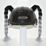 2Pcs Motorcycle Helmet Wig Braids Decoration