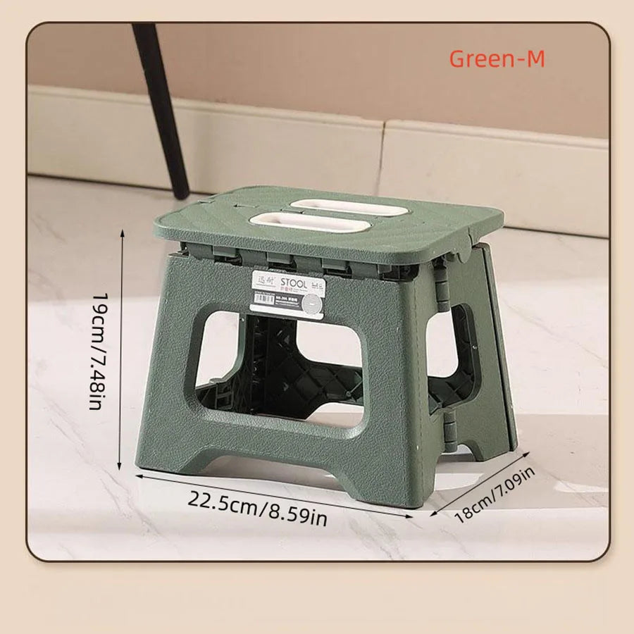 Portable Mini Outdoor Stool - 1pc Thickened Plastic