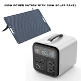 캠핑용품 600W 1800W 2400W Portable Power Station with 100W 200W 400W Solar Panel for Camping Home 220V Lifepo4 Battery 캠핑용품신기한것