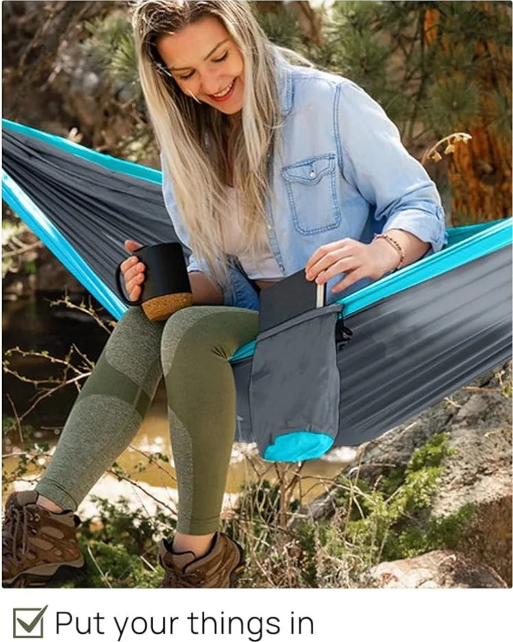 Portable Camping Hammocks for Outdoor Travel Backyard Hiking