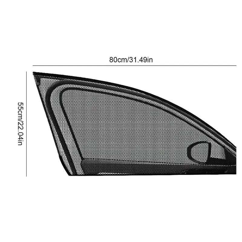 2Pcs Car Sunshade Curtains Side Window Shades Car