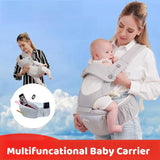 Ergonomic Newborn Baby Carrier With Hipseat Storage Bags