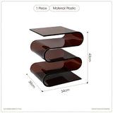 Nordic Transparent Acrylic Personality Bookshelves Living Room Minimalist