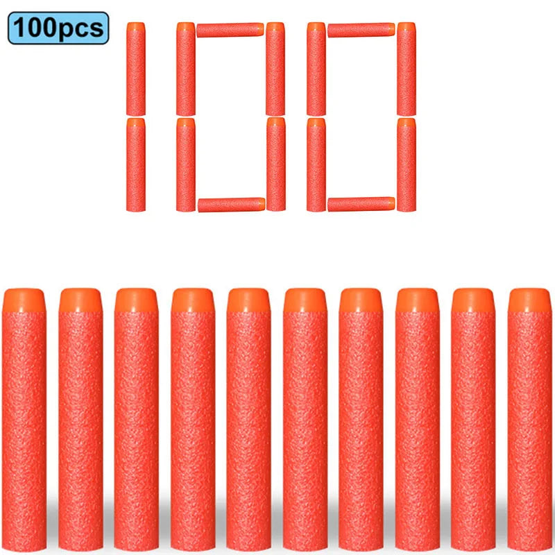 7.2cm 50/100pcs For Nerf Soft Bullets Darts Round