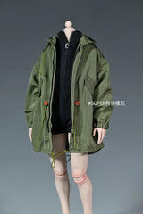 Multicolour 1/6 Fashion Soldier Mid Lengt Military Green