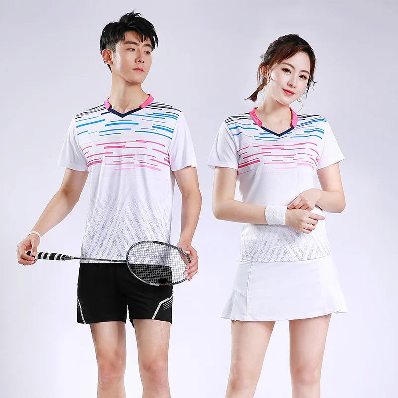 New Badminton Shirts Men Women Table Tennis Shirts