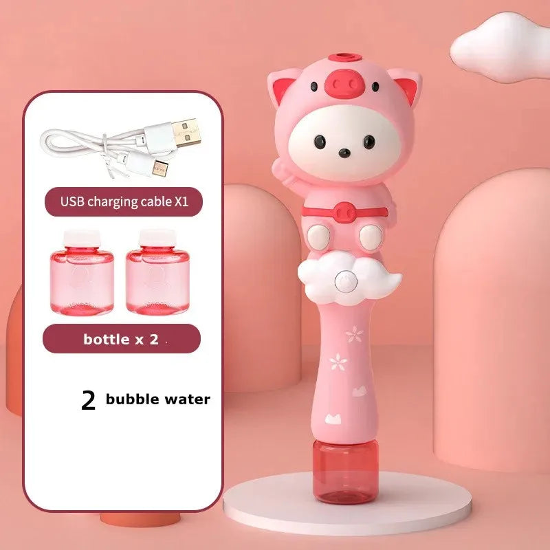 Cute Animal Magic Bubble Machine Toys Wedding Supplies