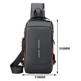 Antitheft Tape Bag Portable Backpack with USB Charging