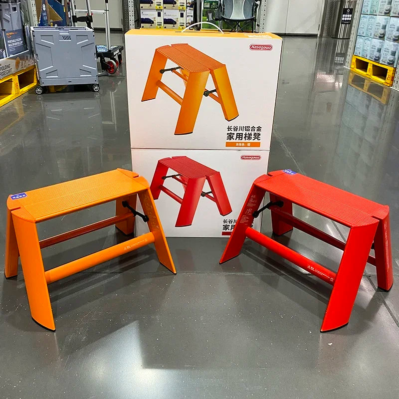 Aluminum Alloy Home Ladder Stool Wide Pedal Type