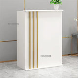 Nordic Reception Desk Office Furniture Wood-based Panel Desks