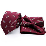 45 Color Paisley Geometry Striped 7.5cm Tie Set